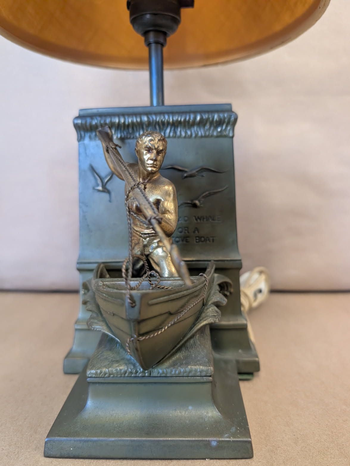New Bedford whaler bookend lamp