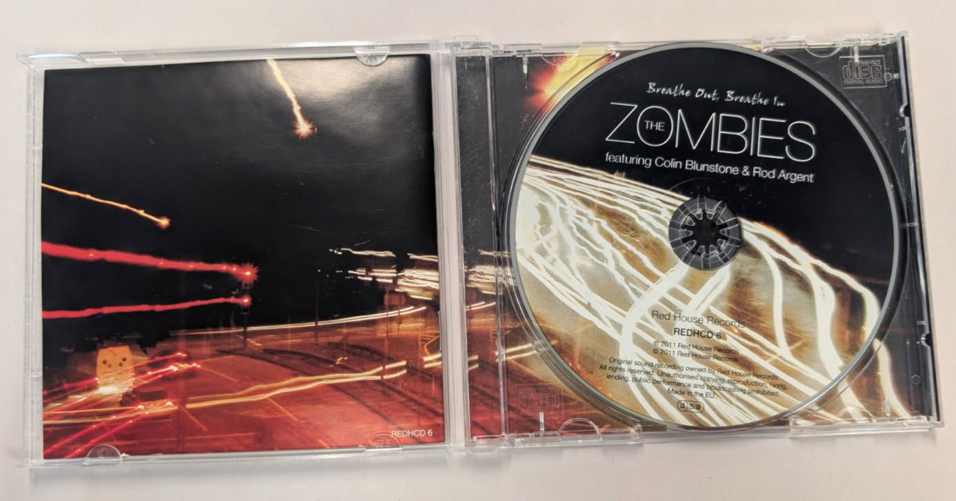 Zombies "Breathe Out, Breathe In" Autographed Colin Blunstone Rod Agent CD