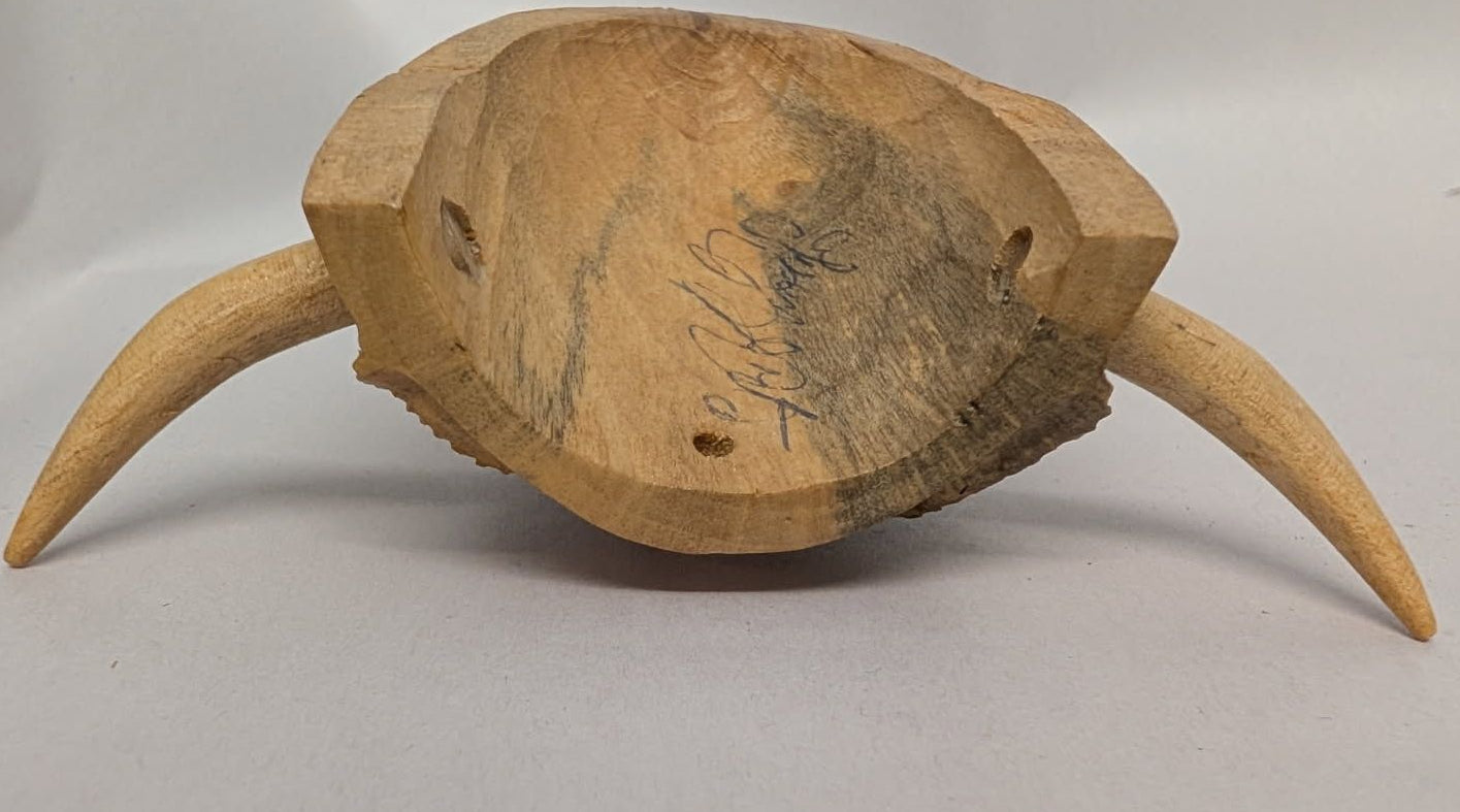 Vintage Mexican Guerrero Devil mini mask wearable as necklace.