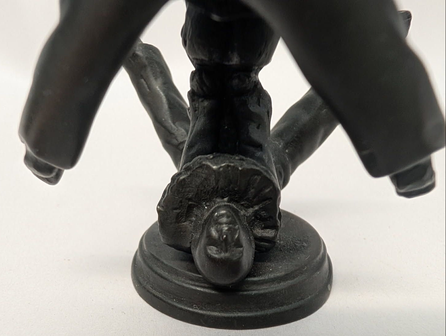 2 Bronze clown acrobats. 