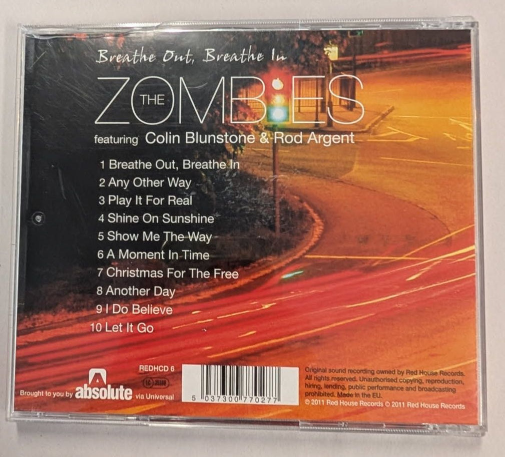 Zombies "Breathe Out, Breathe In" Autographed Colin Blunstone Rod Agent CD