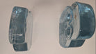 Blenko glass owl bookends