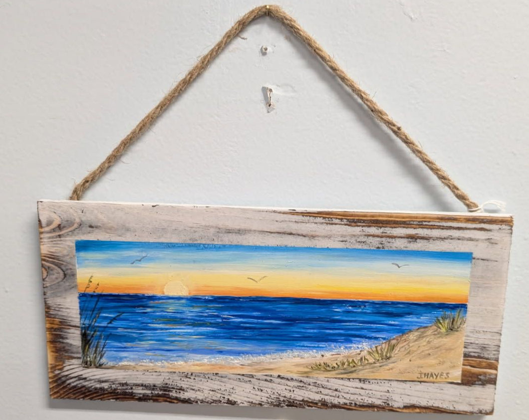 Cape Cod hand painted seascape by Janet Hayes