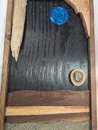 Seashell wood art beach