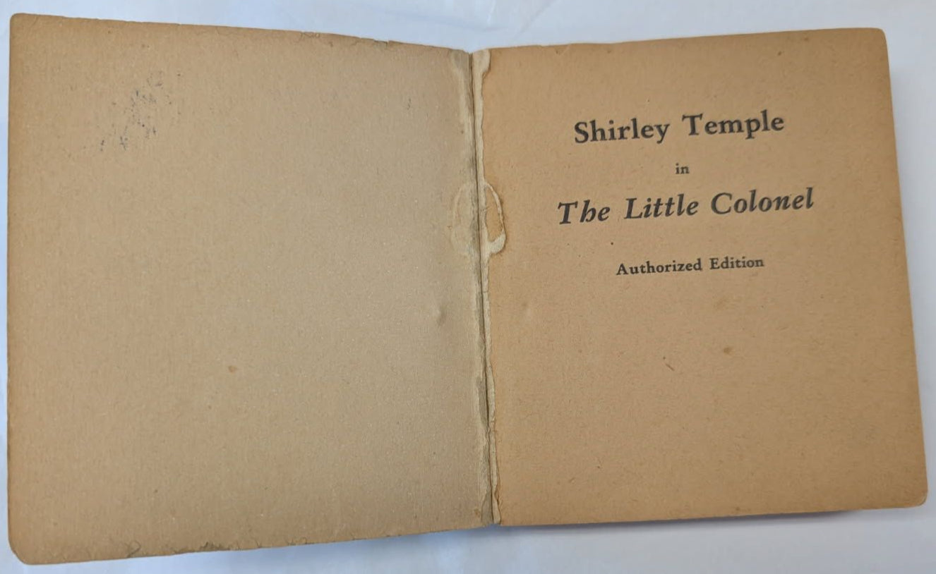 Shirley Temple book, "The Little Colonel", 1935