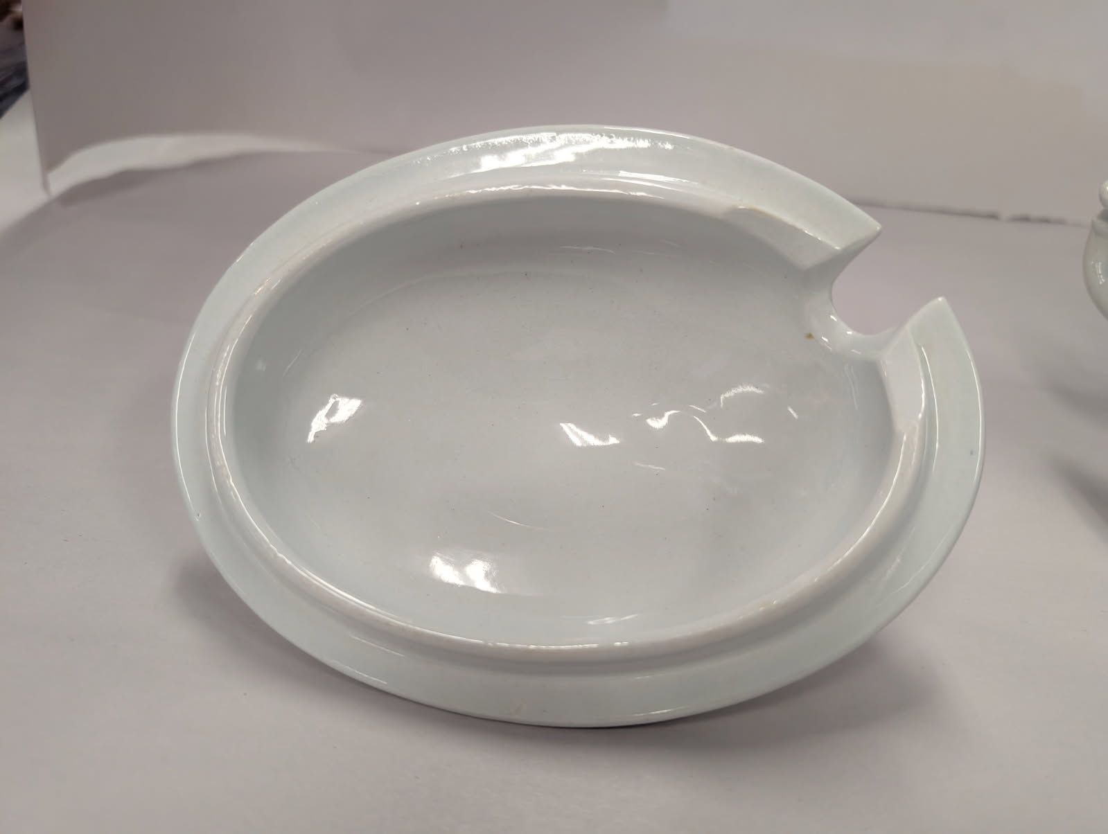 Antique White Ironstone  
compote serving bowl with lid