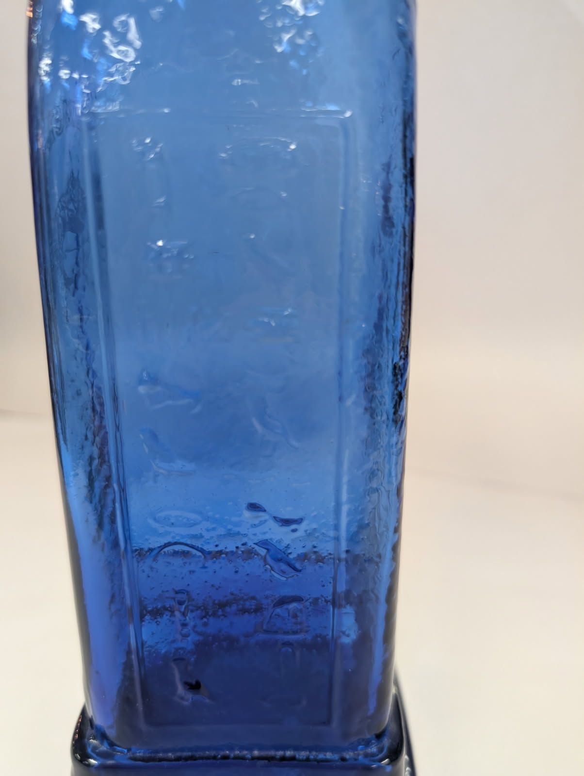 Camel Cigarettes cobalt glass vase