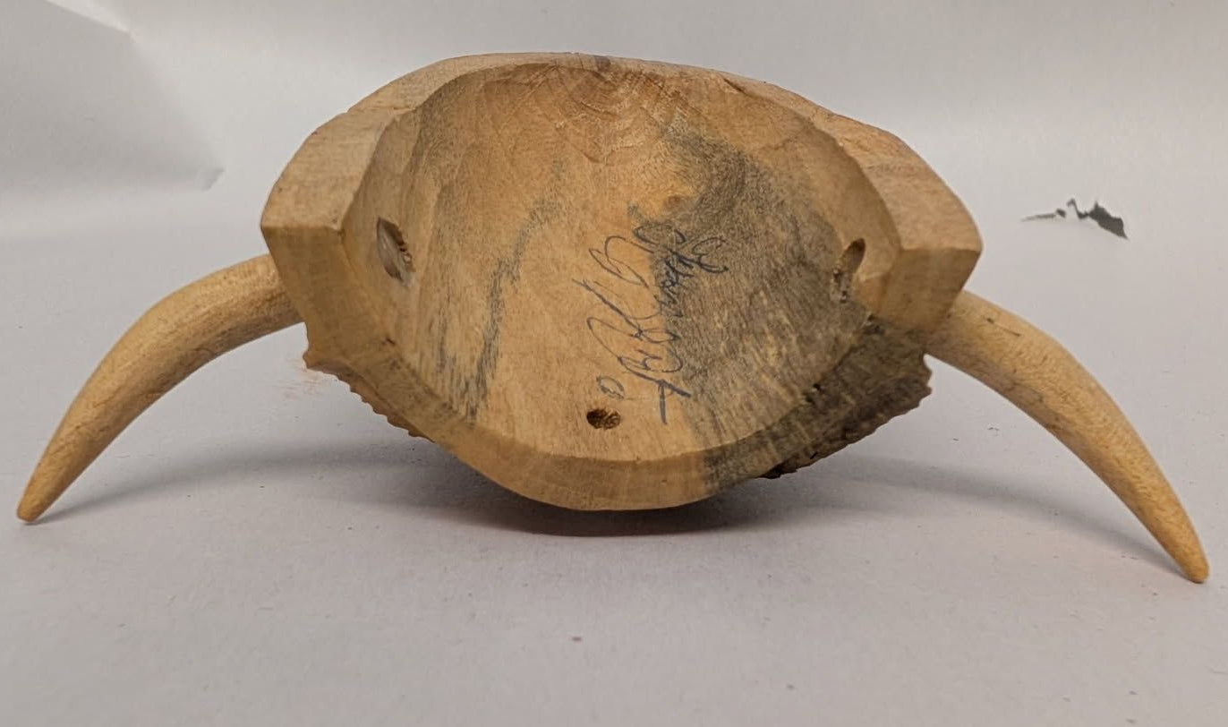 Vintage Mexican Guerrero Devil mini mask wearable as necklace.