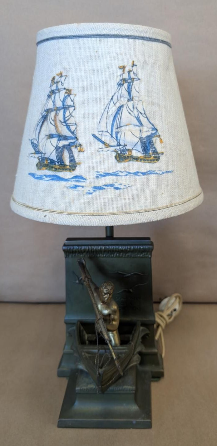 New Bedford whaler bookend lamp