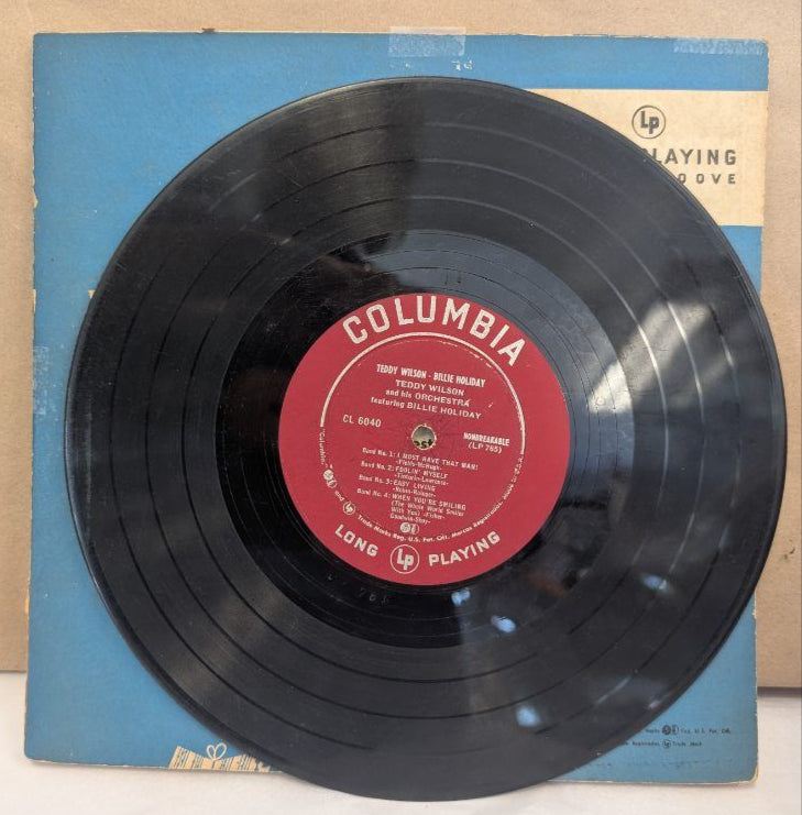 Teddy Wilson Billie Holiday long play 10" vinyl record