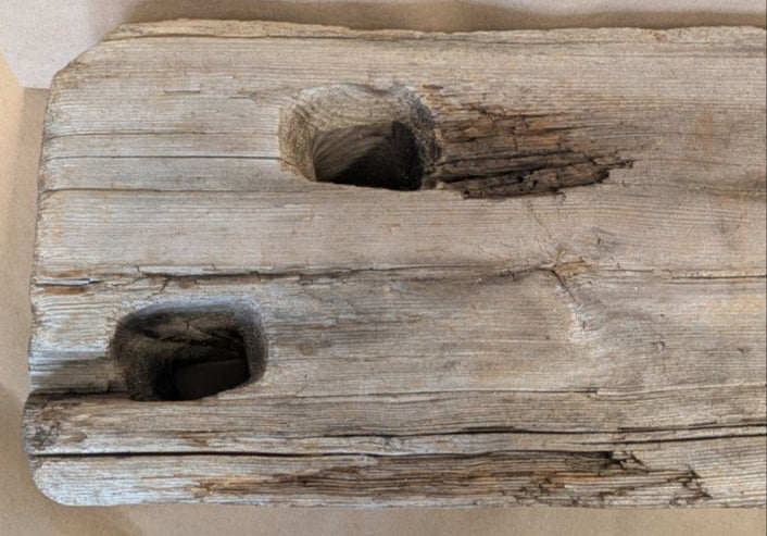 Cape Cod Driftwood Ship pulley slab plank 