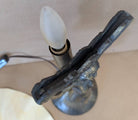 1950s Art Deco Style woman with fan lamp 