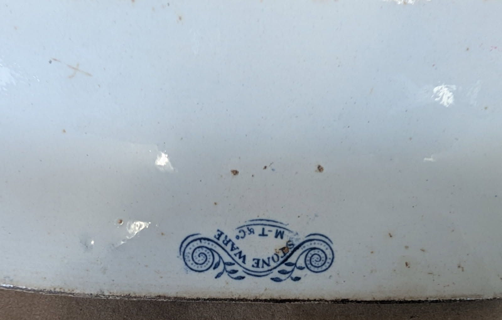 17 3/4" Blue Willow Transferware Platter
