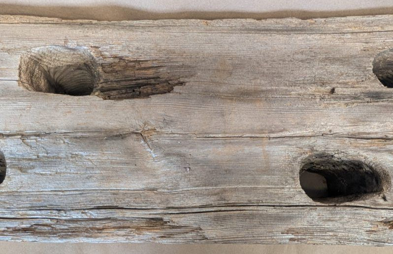Cape Cod Driftwood Ship pulley slab plank 