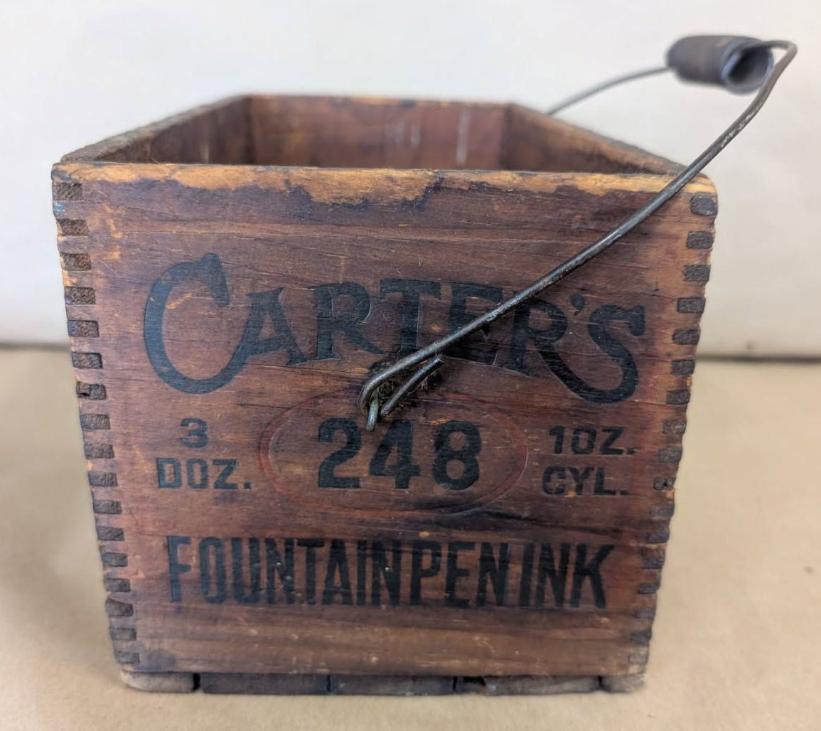 1928 Carter's Ink Co Box with handle