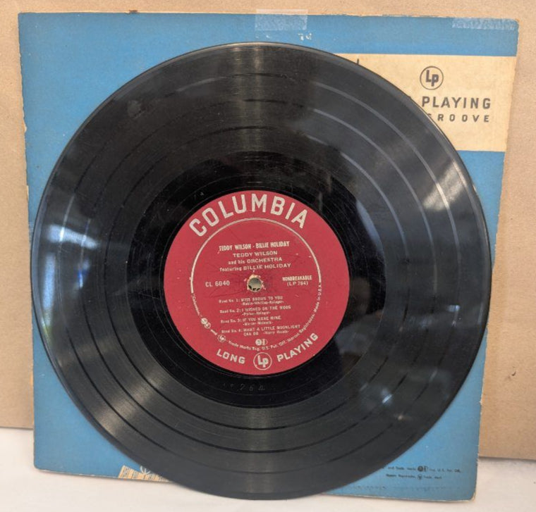 Teddy Wilson Billie Holiday long play 10" vinyl record