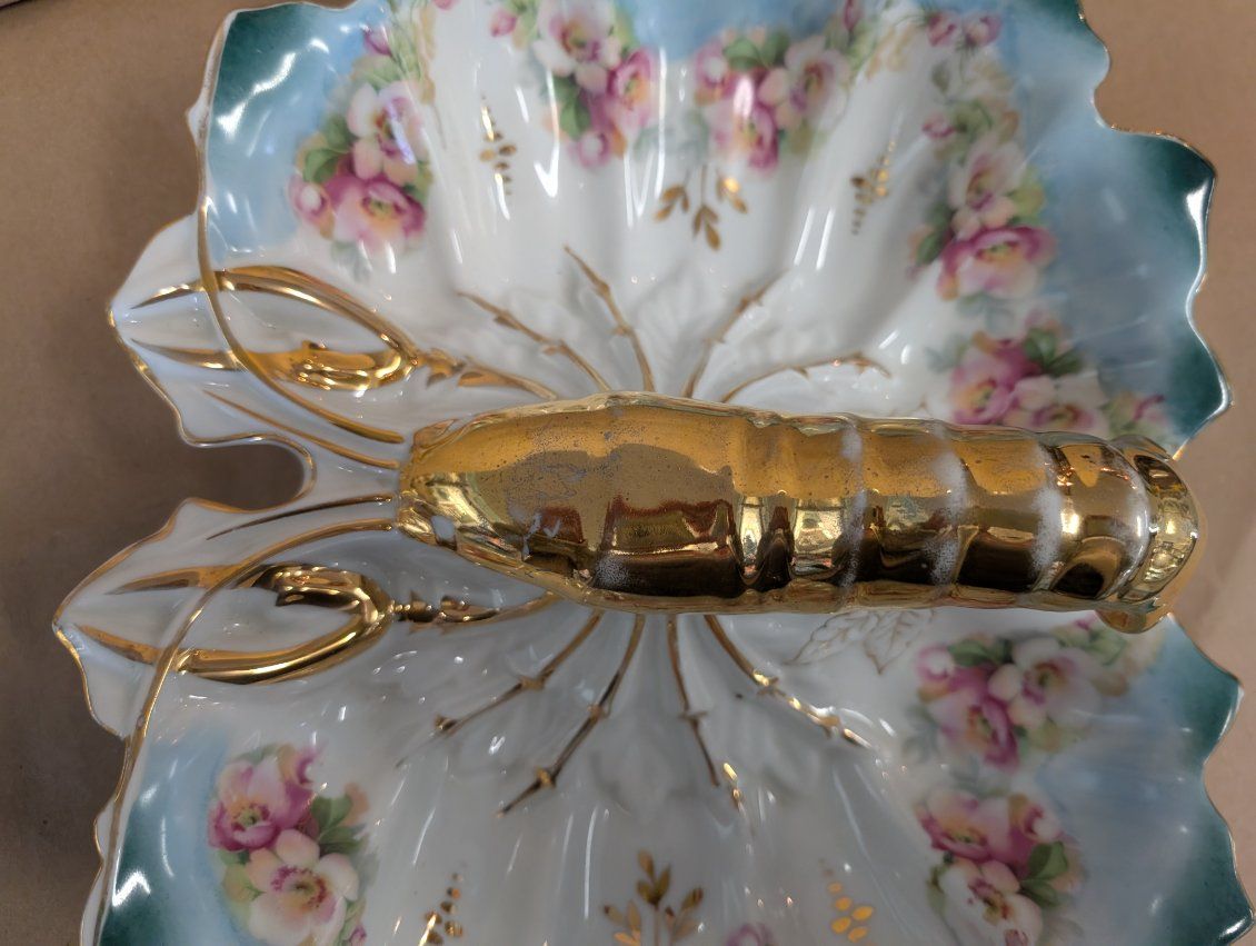 Antique German Lobster serving piece 