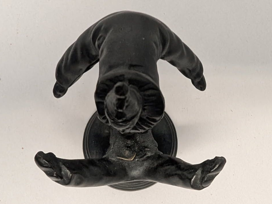 2 Bronze clown acrobats. 