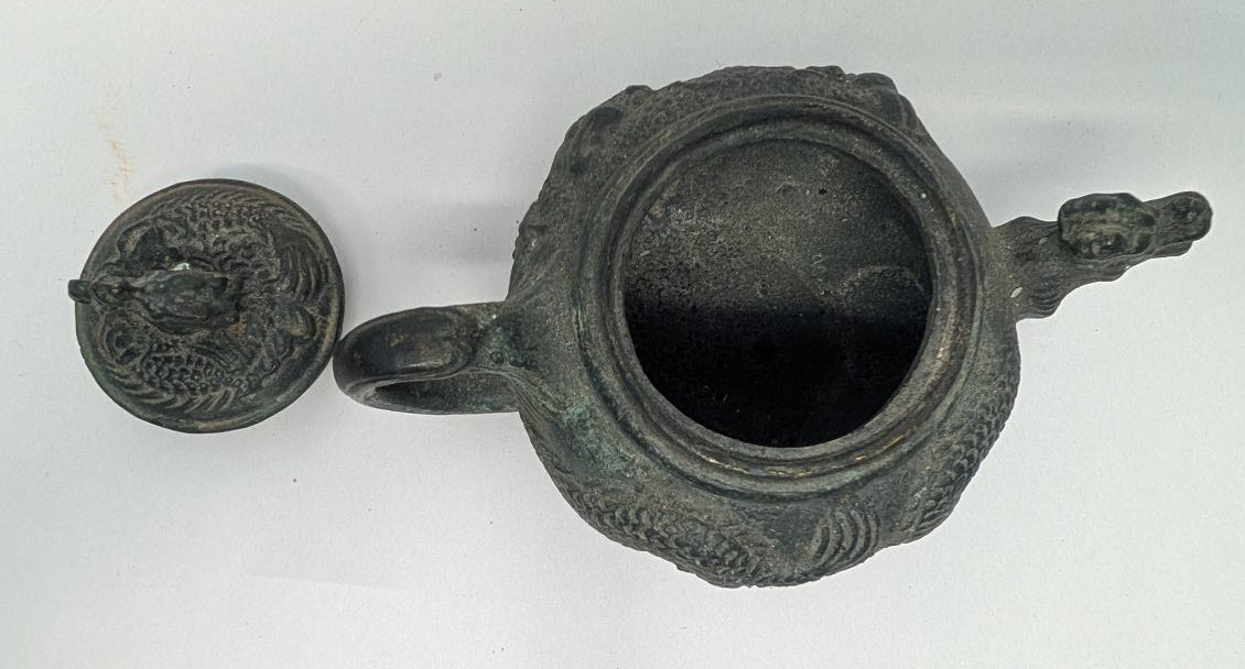 Bronze Chinese Tea Pot 