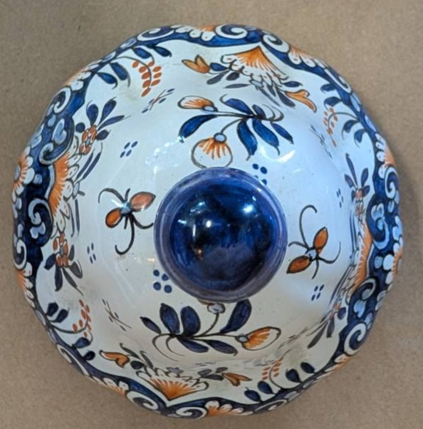 Gruyeres French Faience Covered Urn 