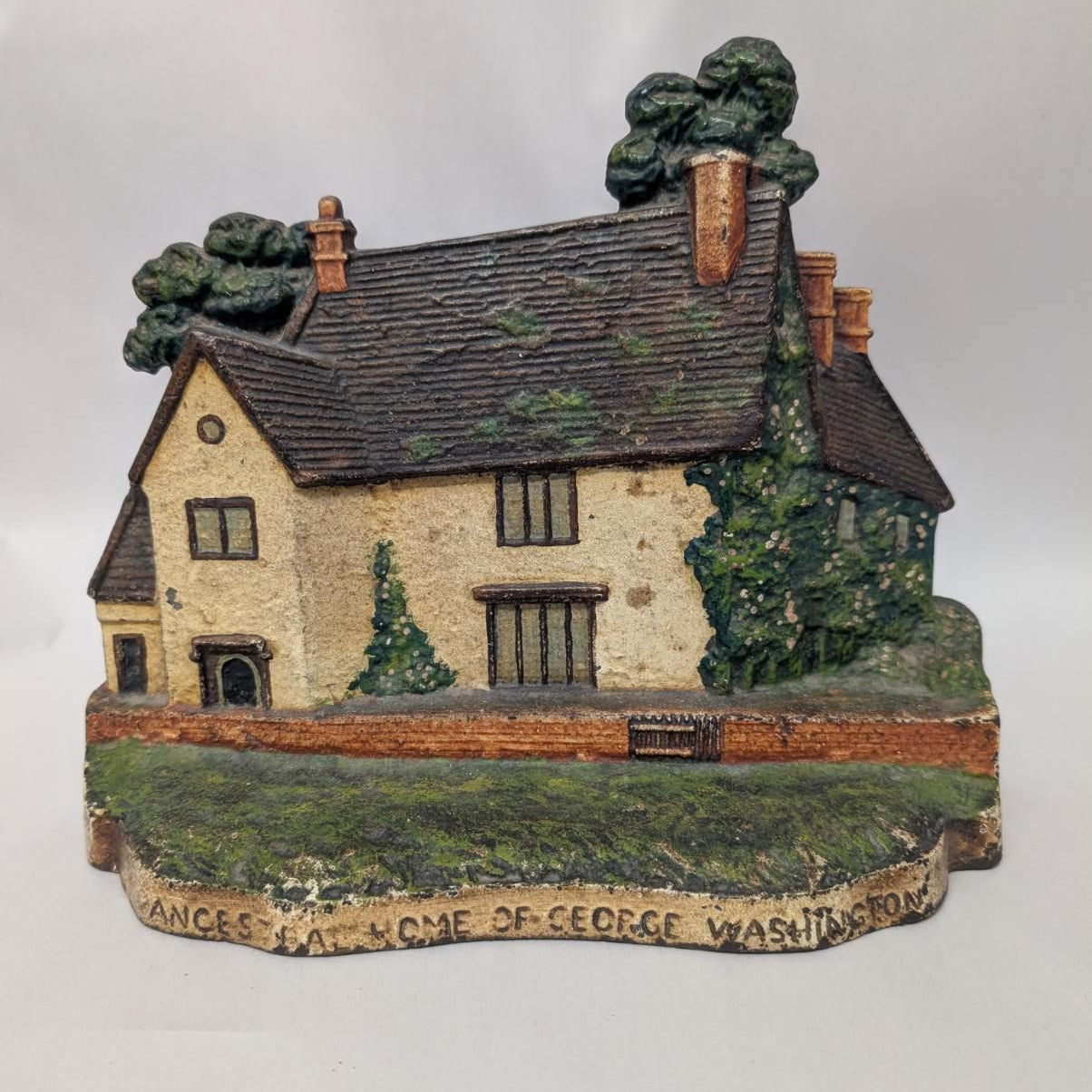 Cast Iron Sulgrave Manor Ancestral Home of George Washington in England 1925