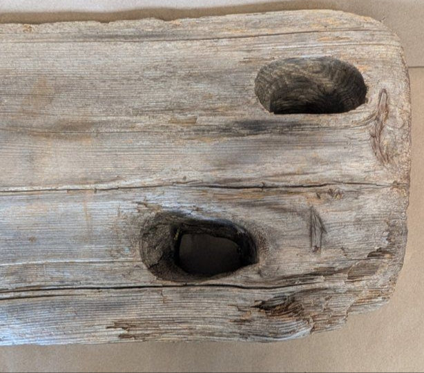 Cape Cod Driftwood Ship pulley slab plank 