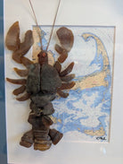 Cape Cod Lobster Sea Glass creation wall hanger