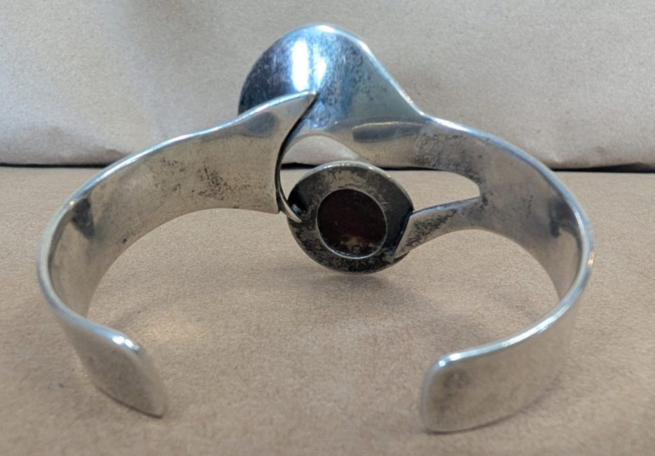 Sterling Bloodstone Cuff Mexico size 6 