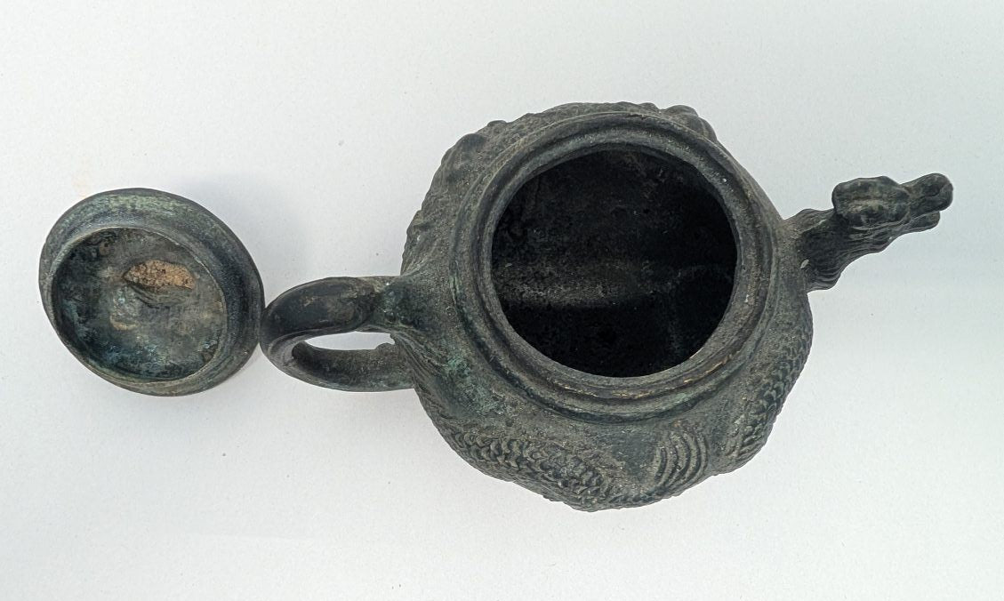 Bronze Chinese Tea Pot 