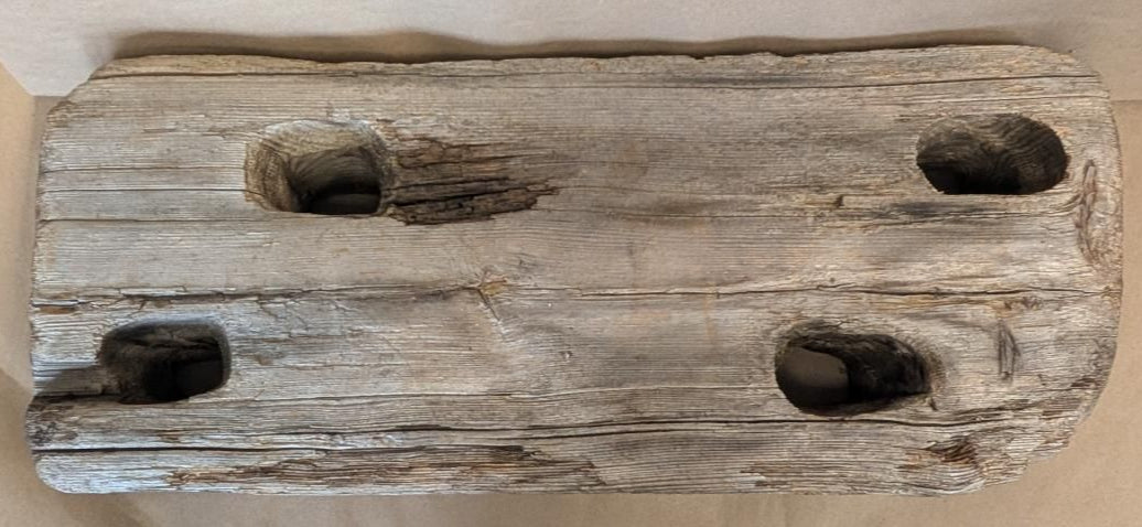 Cape Cod Driftwood Ship pulley slab plank 