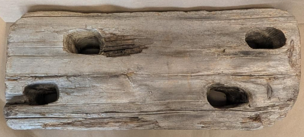 Cape Cod Driftwood Ship pulley slab plank 