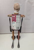 Melissa Menzer clay and found object Andy Worhol Sculpture