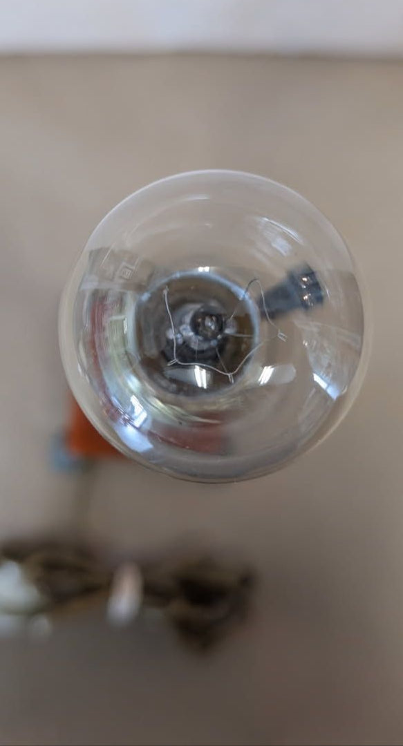 1940's Bakelite Lamp Amber and Clear