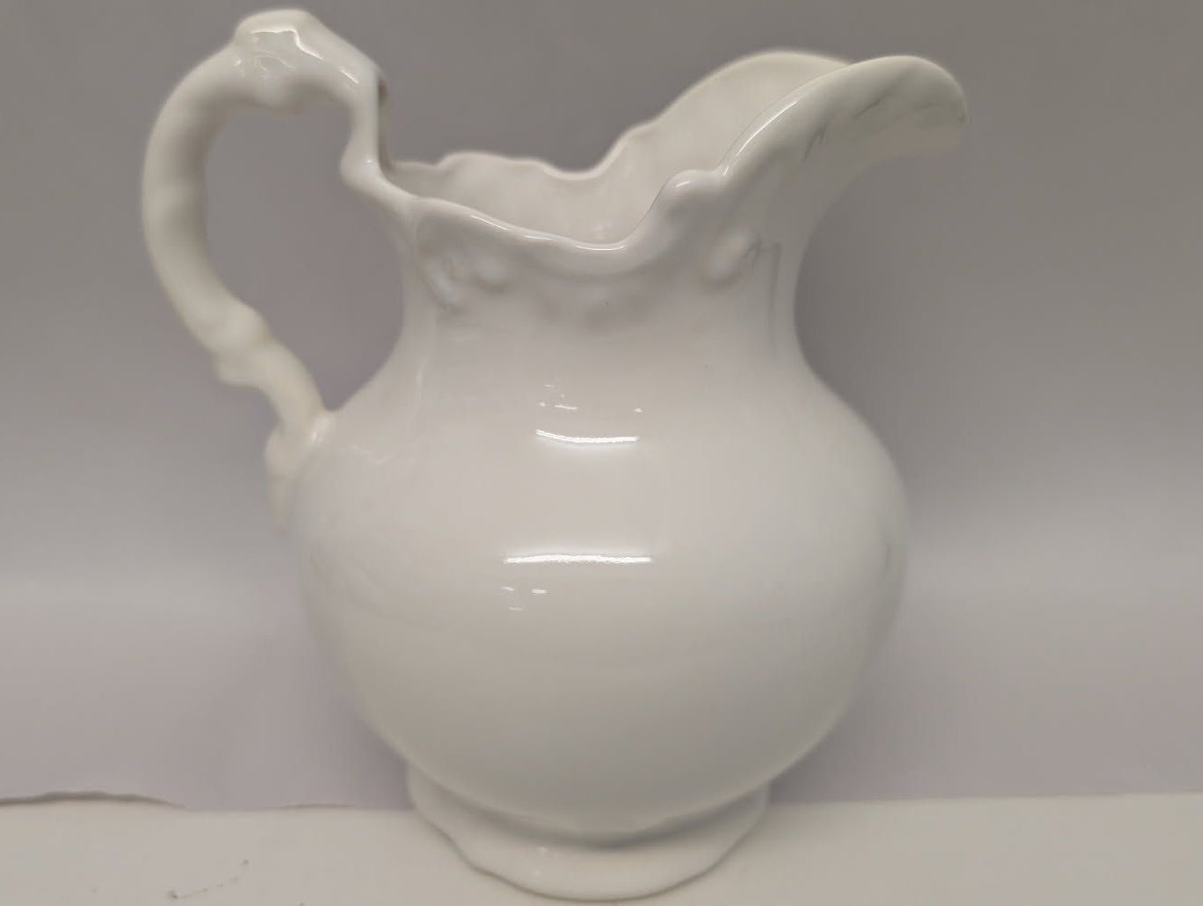 Chunky White Vintage Pitcher