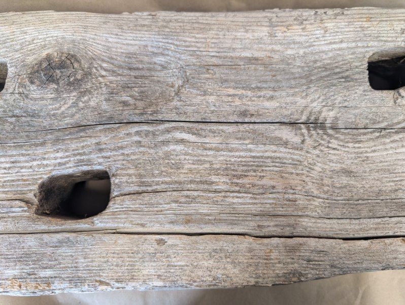 Cape Cod Driftwood Ship pulley slab plank 