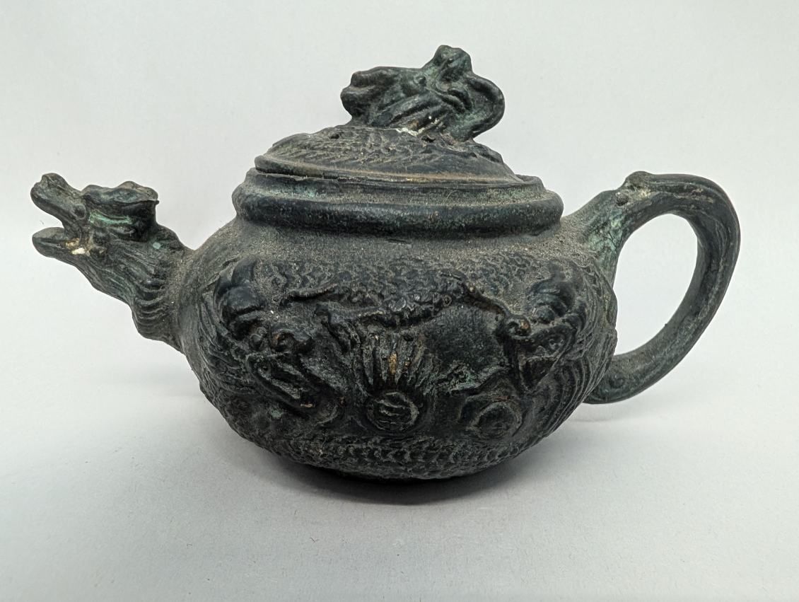 Bronze Chinese Tea Pot 